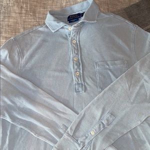 Sky Blue long sleeve polo